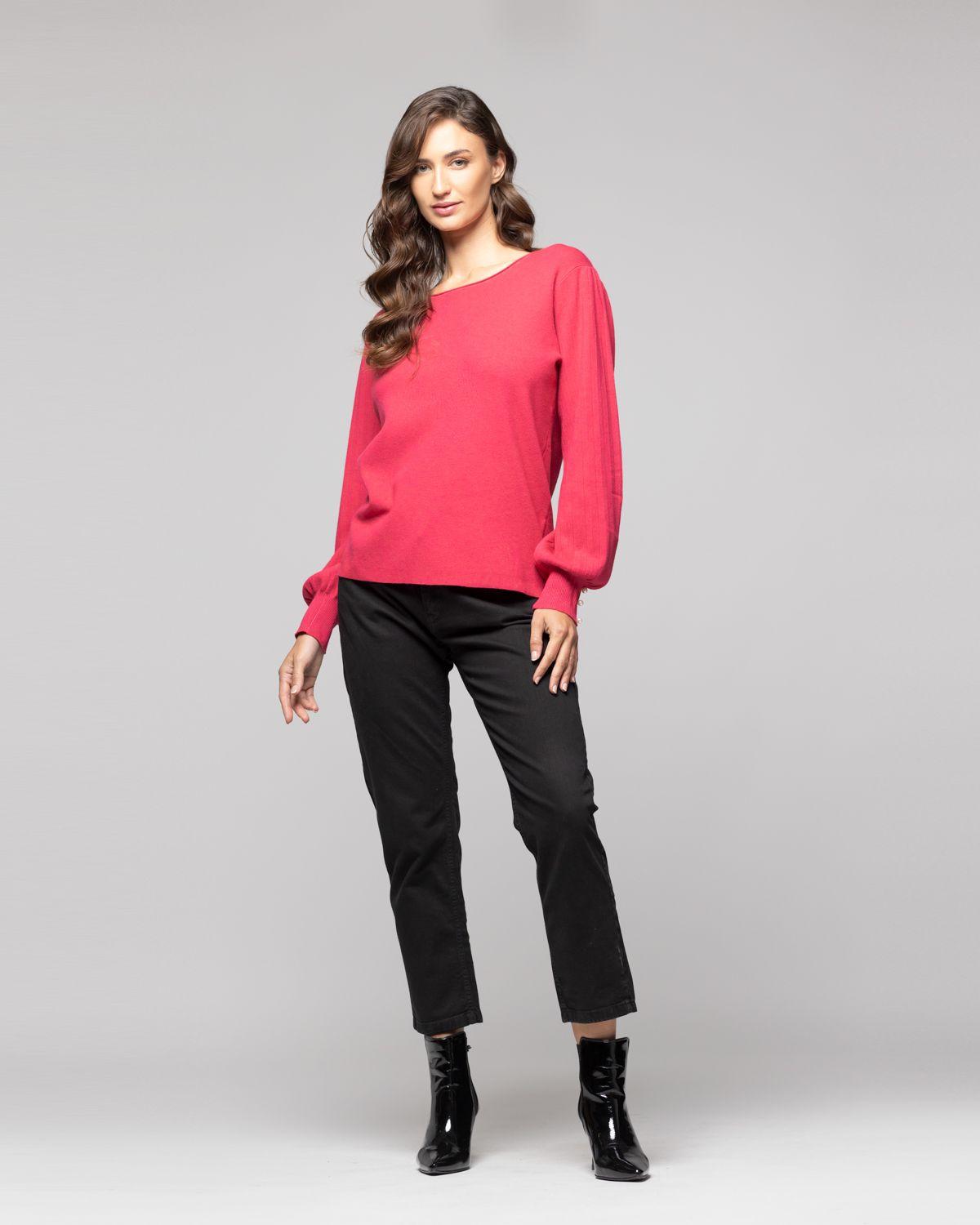 Sweater Mujer Minerva  Fucsia Lineatre-1