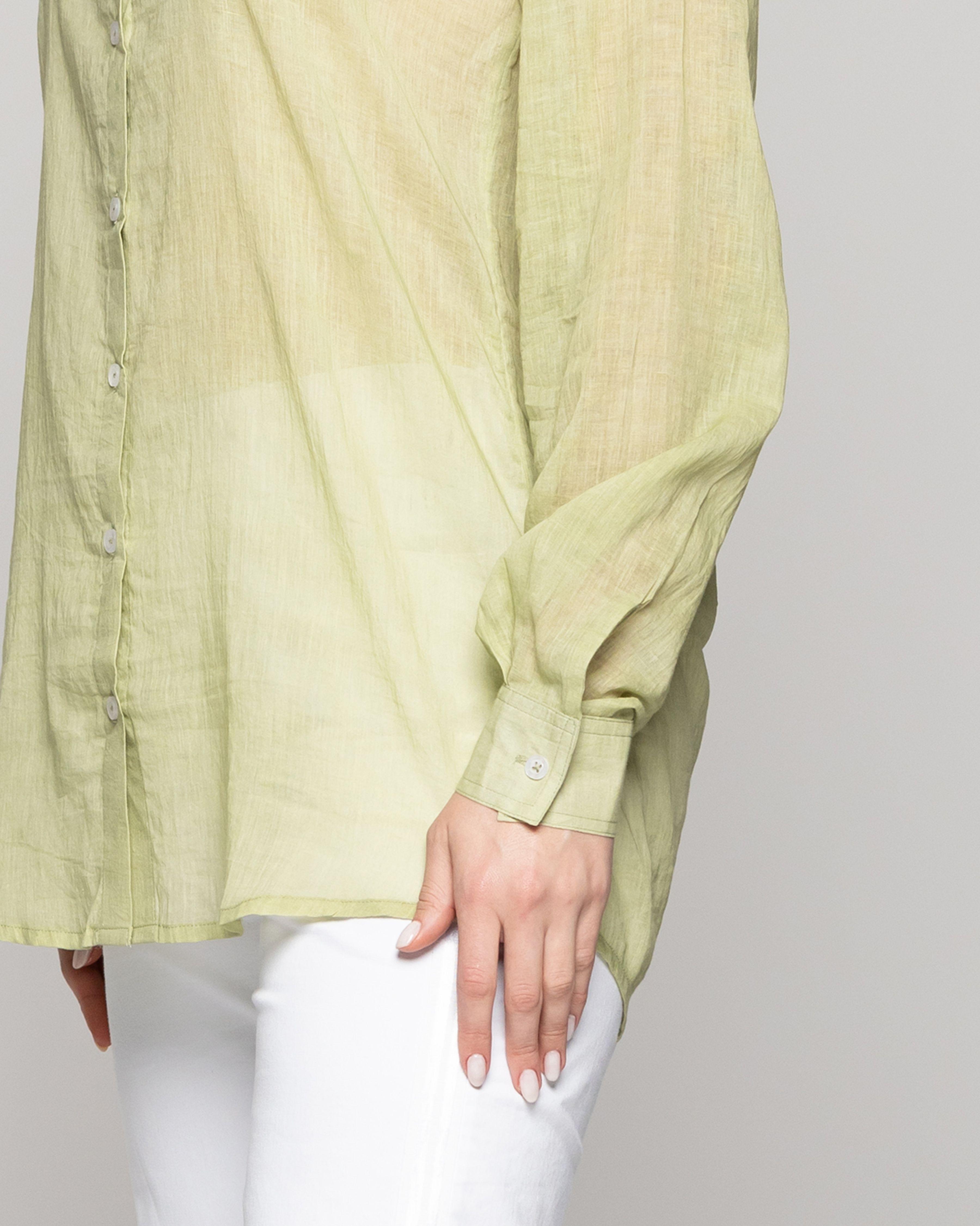 Blusa Mujer Belisa Básica Tela Ligera Verde Pistacho Lineatre-3