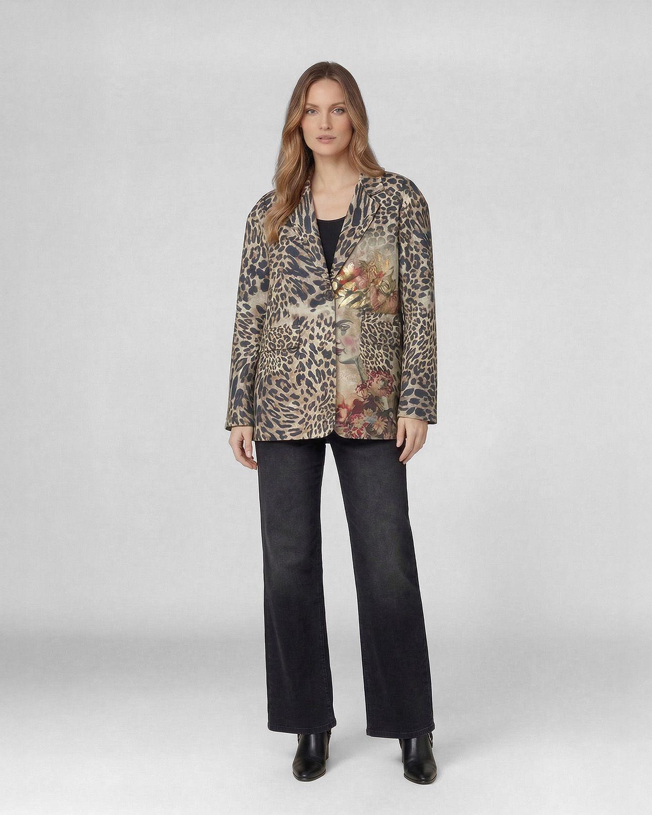 Abrigo Mujer Soledad Relaxed Cuello Con Solapa Manga Caída Beige Lineatre-3