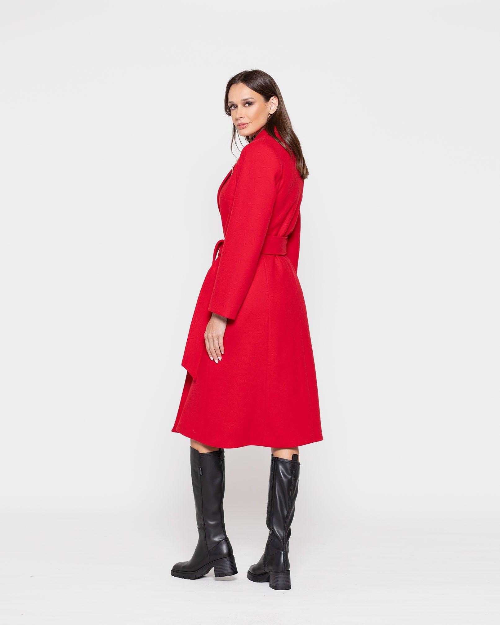 Abrigo Mujer Amapola Rojo Ludovica-2