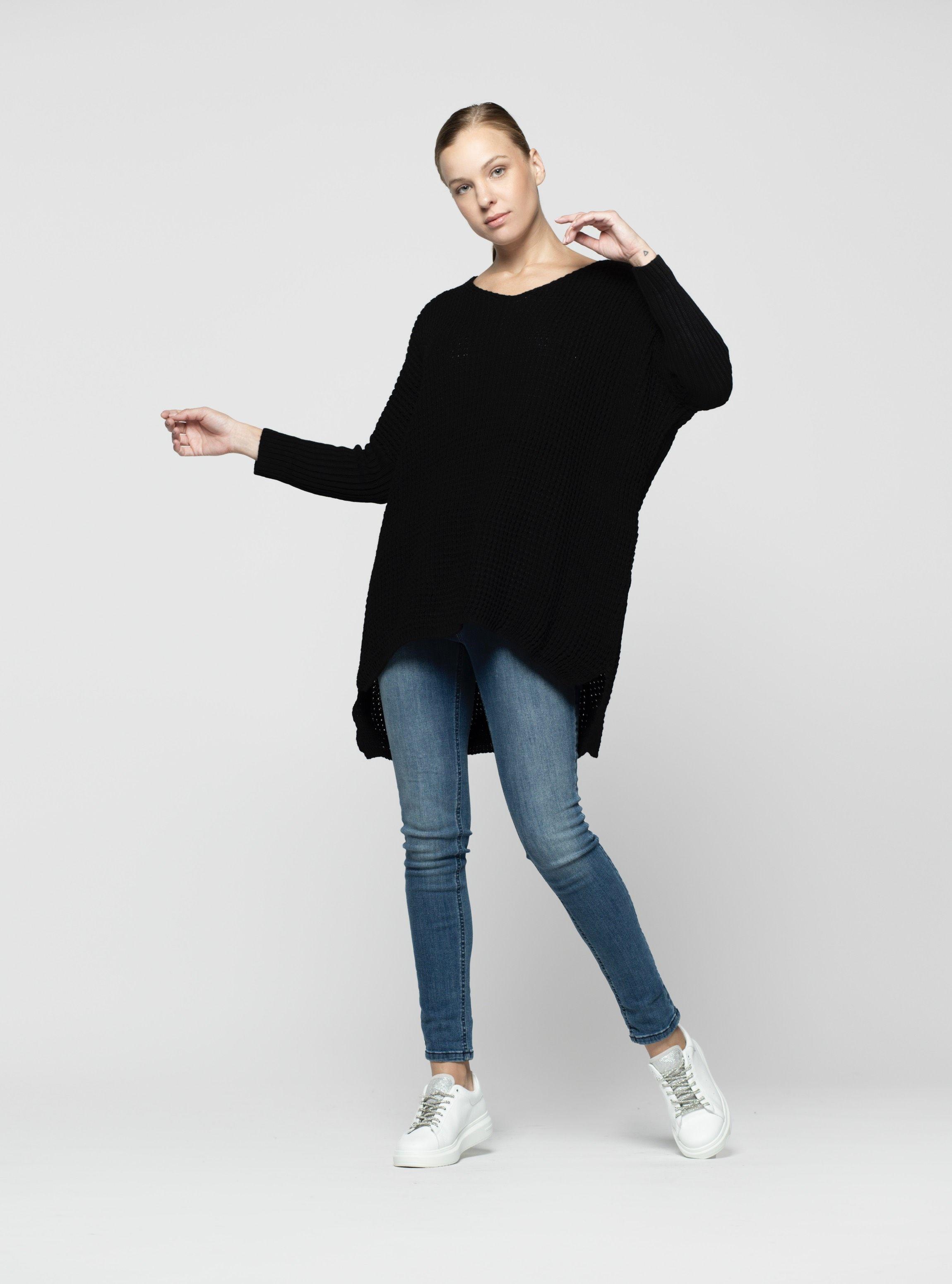 Sweater Mujer Kaia Negro Lineatre-2