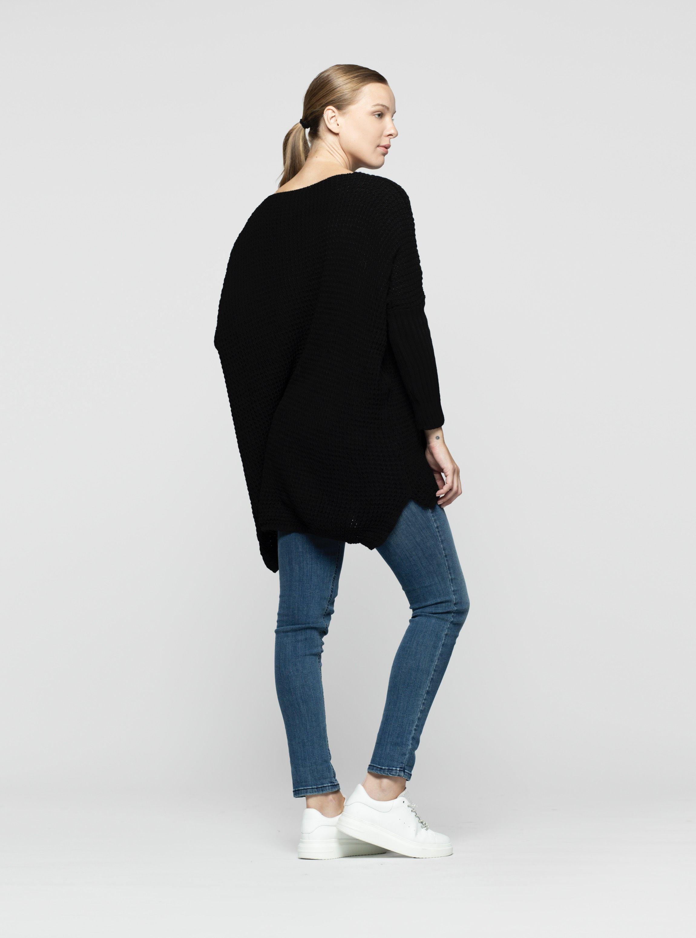 Sweater Mujer Kaia Negro Lineatre-5
