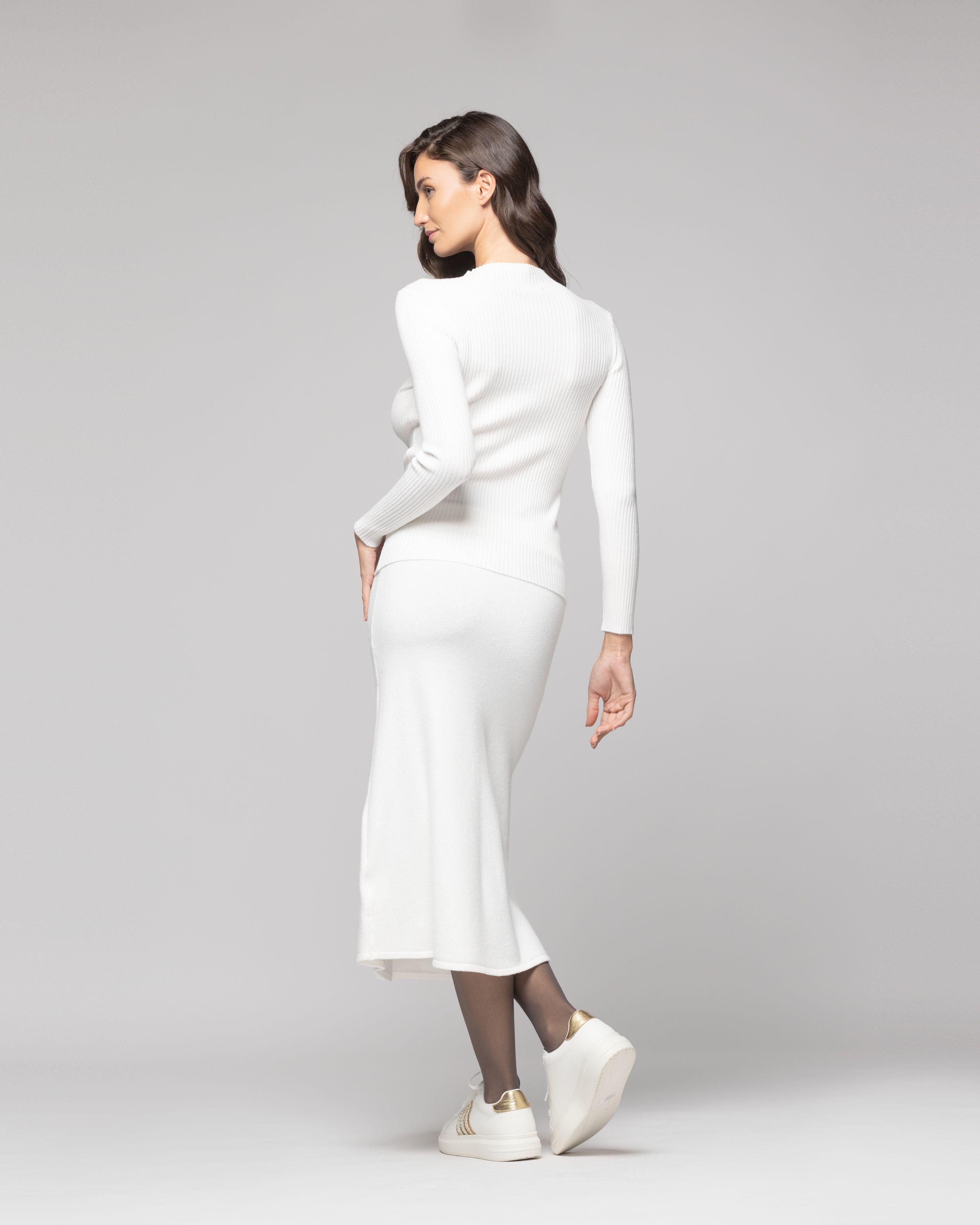 Sweater Mujer Priya Blanco Lineatre-2