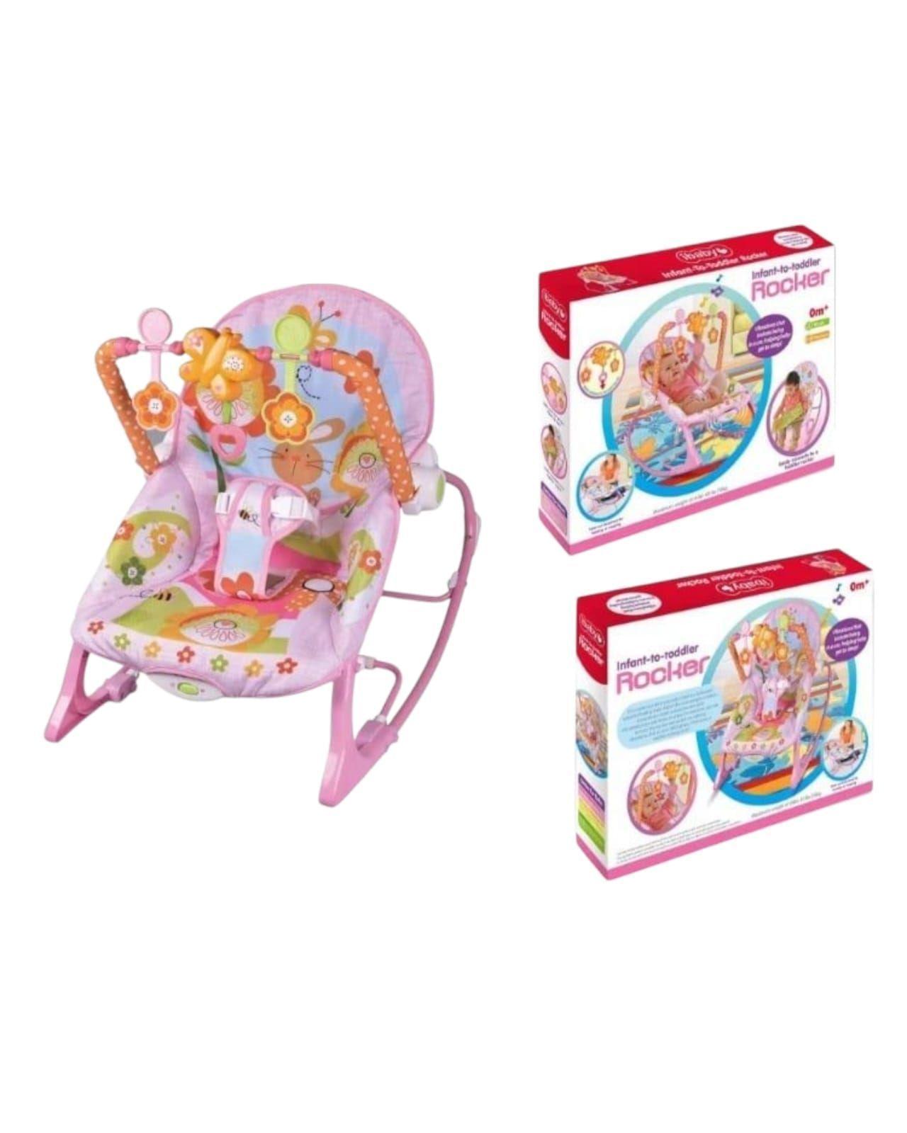 Silla Mecedora Para Bebé Ibaby Infantil AZUL-2