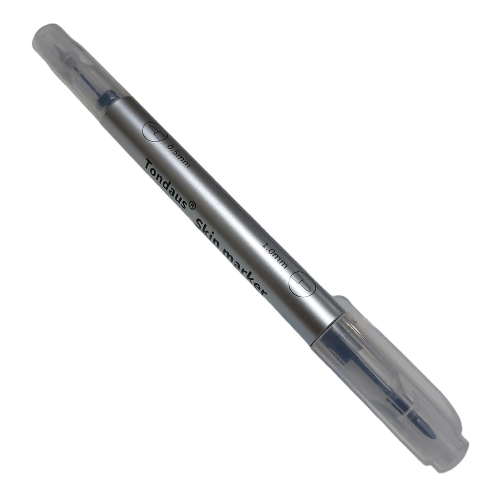 Lápiz Quirúrgico Marcador Estéril Negro + Regla Microblading-4