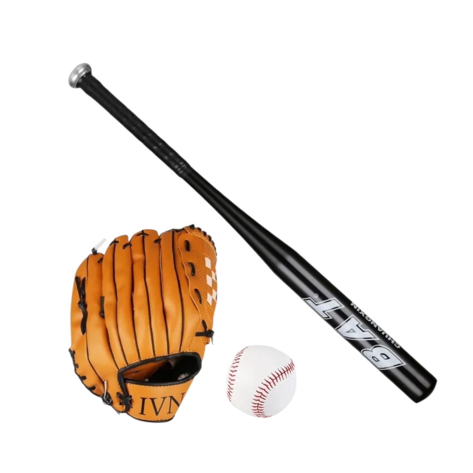 Set De Béisbol Bate De Aluminio C/pelota Y Guante Infantil-2