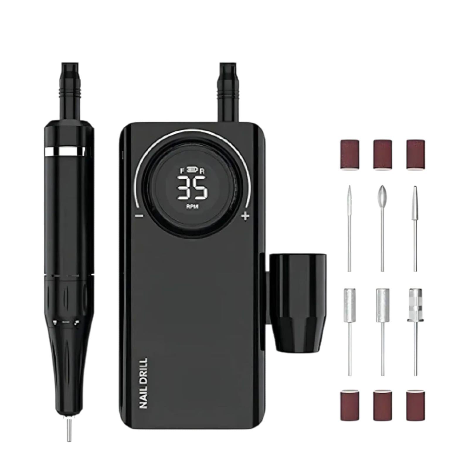Torno Inalámbrico Uv-201 Para Manicure Podología Profesional-2