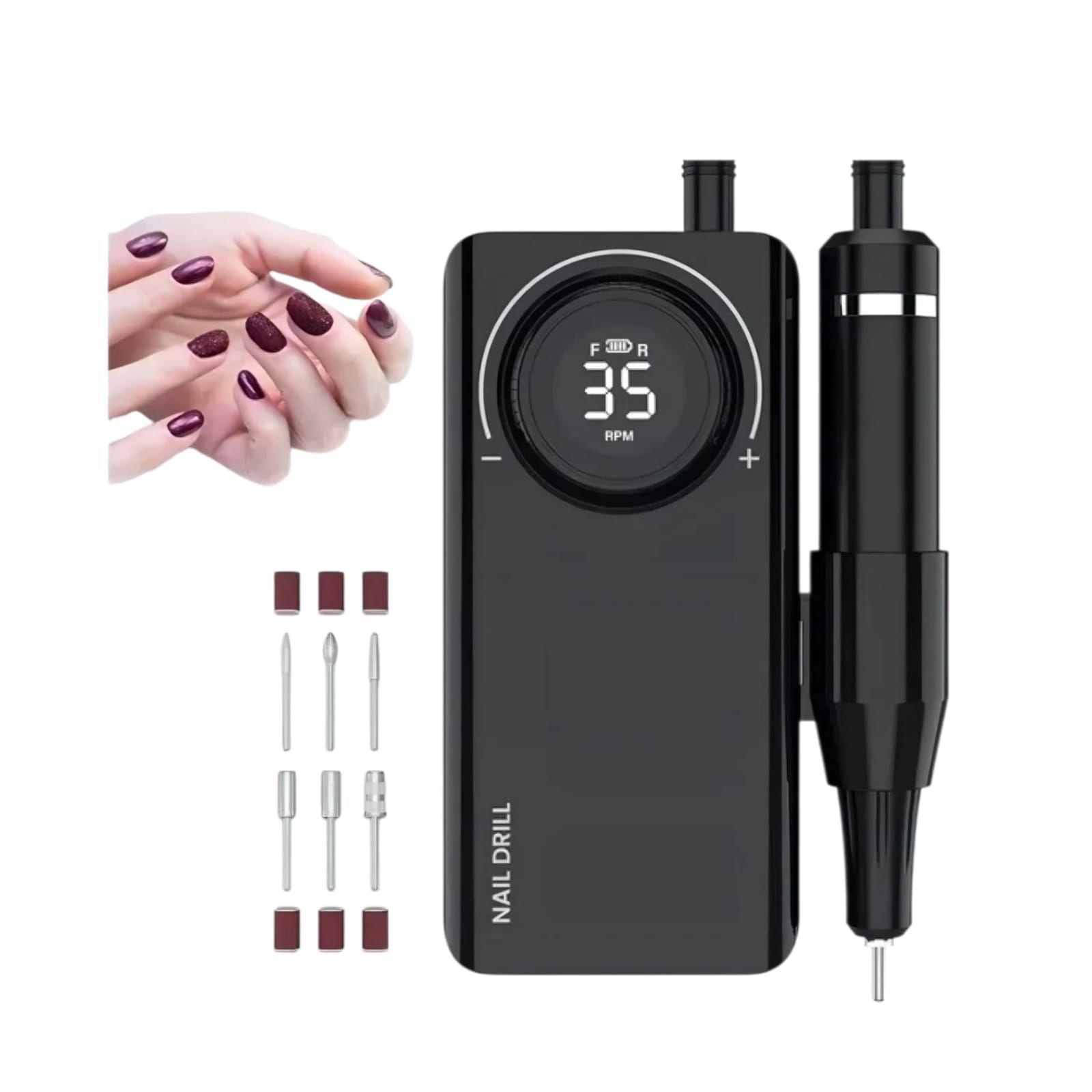 Torno Inalámbrico Uv-201 Para Manicure Podología Profesional-3