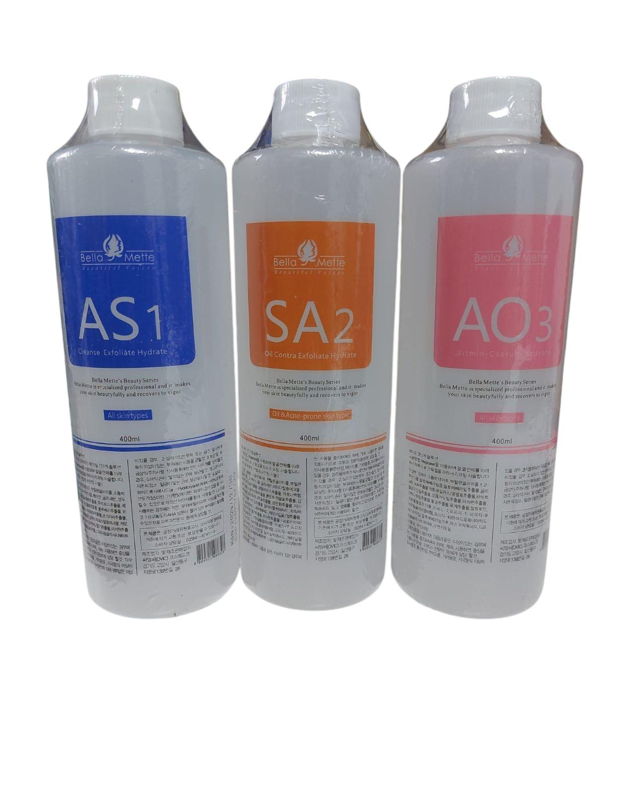 Solucion Liquida Para Hidrafacial Pack de 3 Pasos 400ml-2