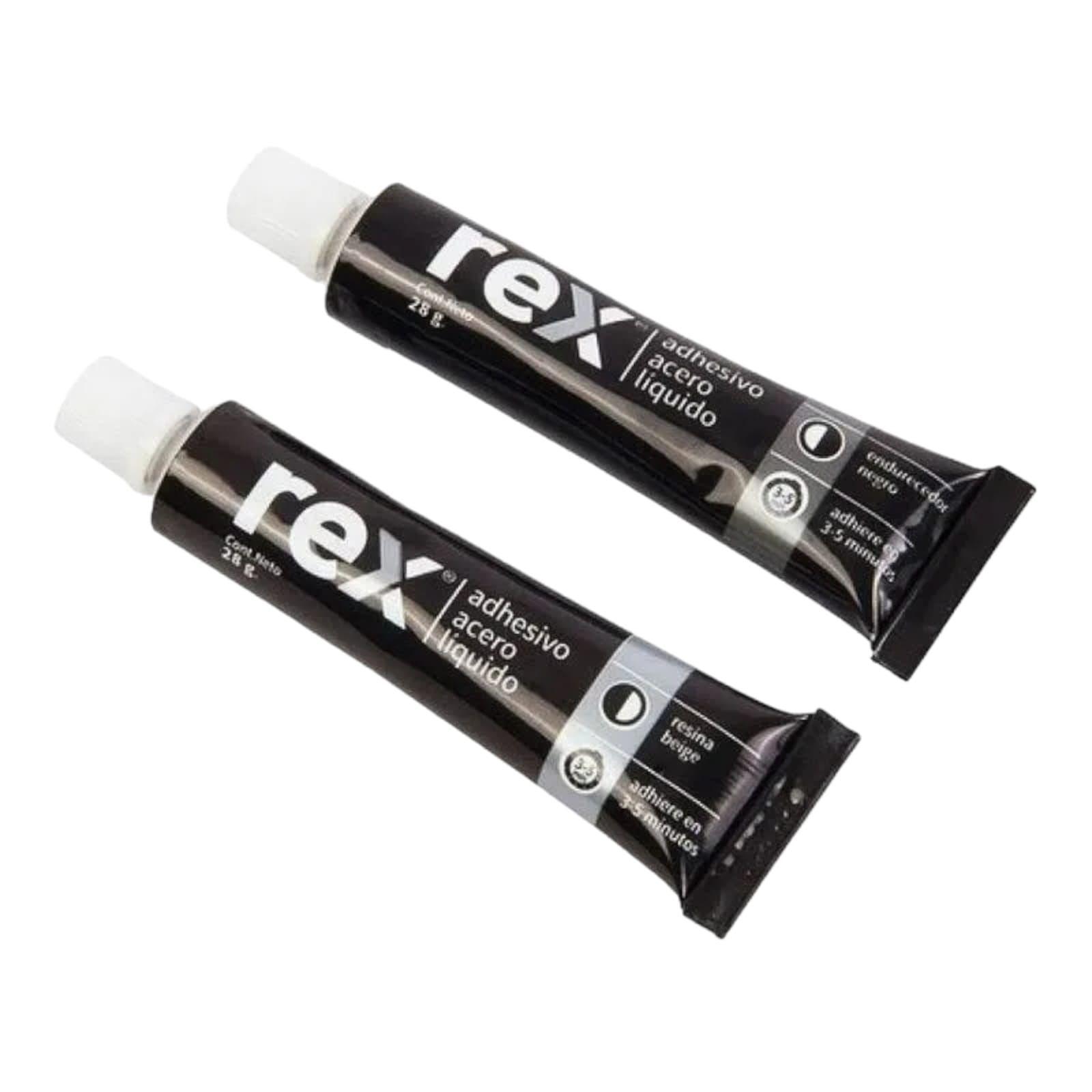 Pegamento Adhesivo Acero Líquido Rex Gris 56g-1