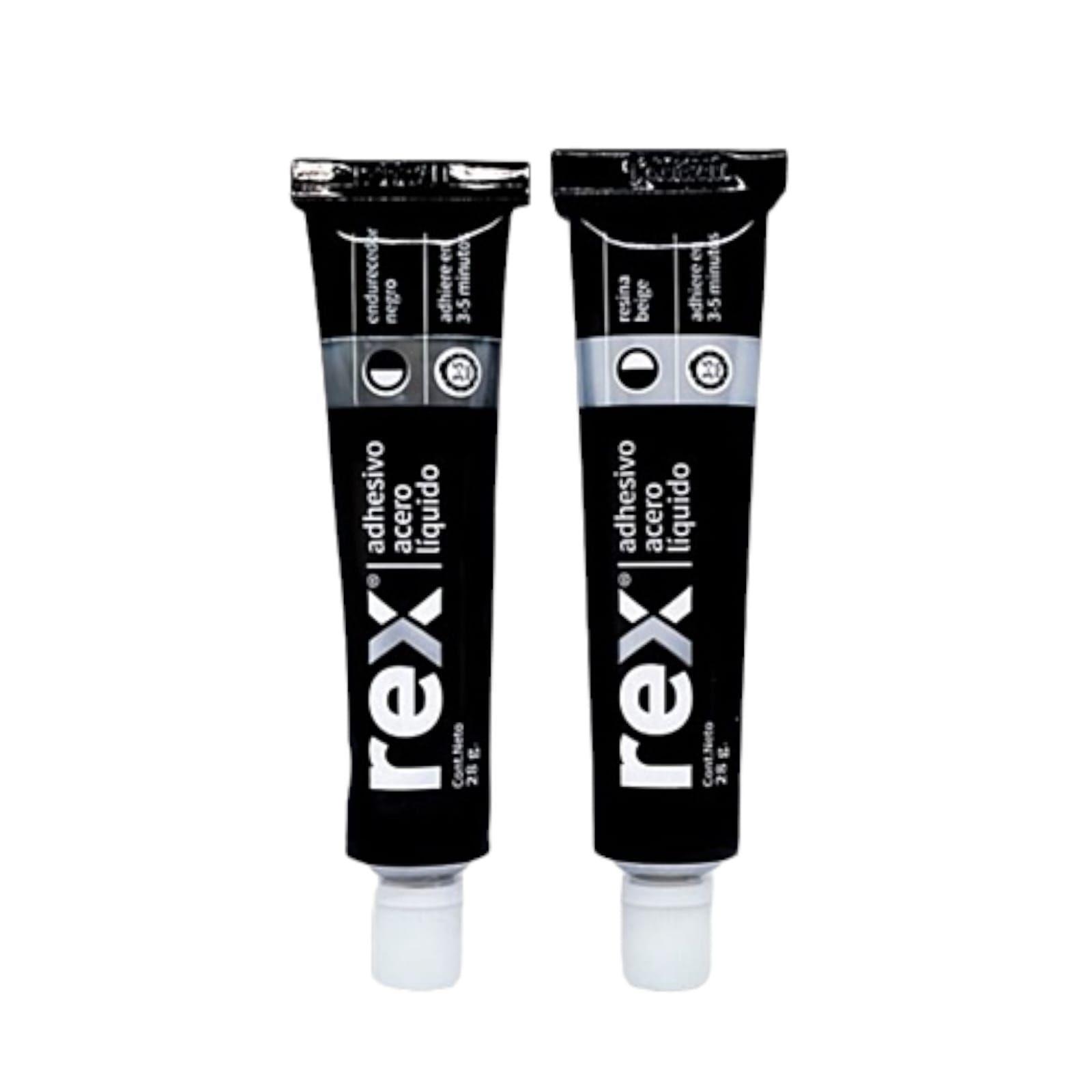 Pegamento Adhesivo Acero Líquido Rex Gris 56g-2