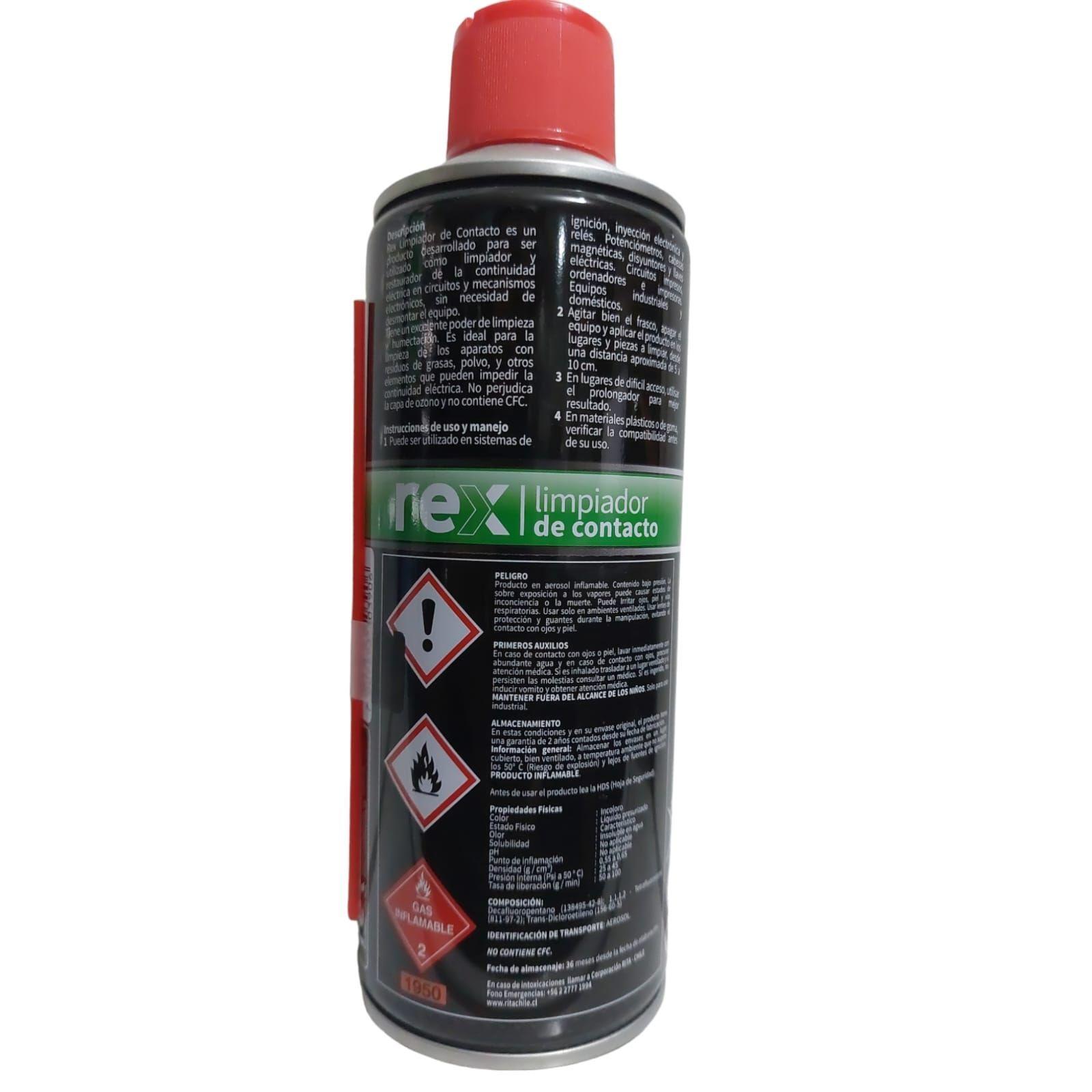 Limpiador De Contacto Multiuso 400 Ml Rex-2