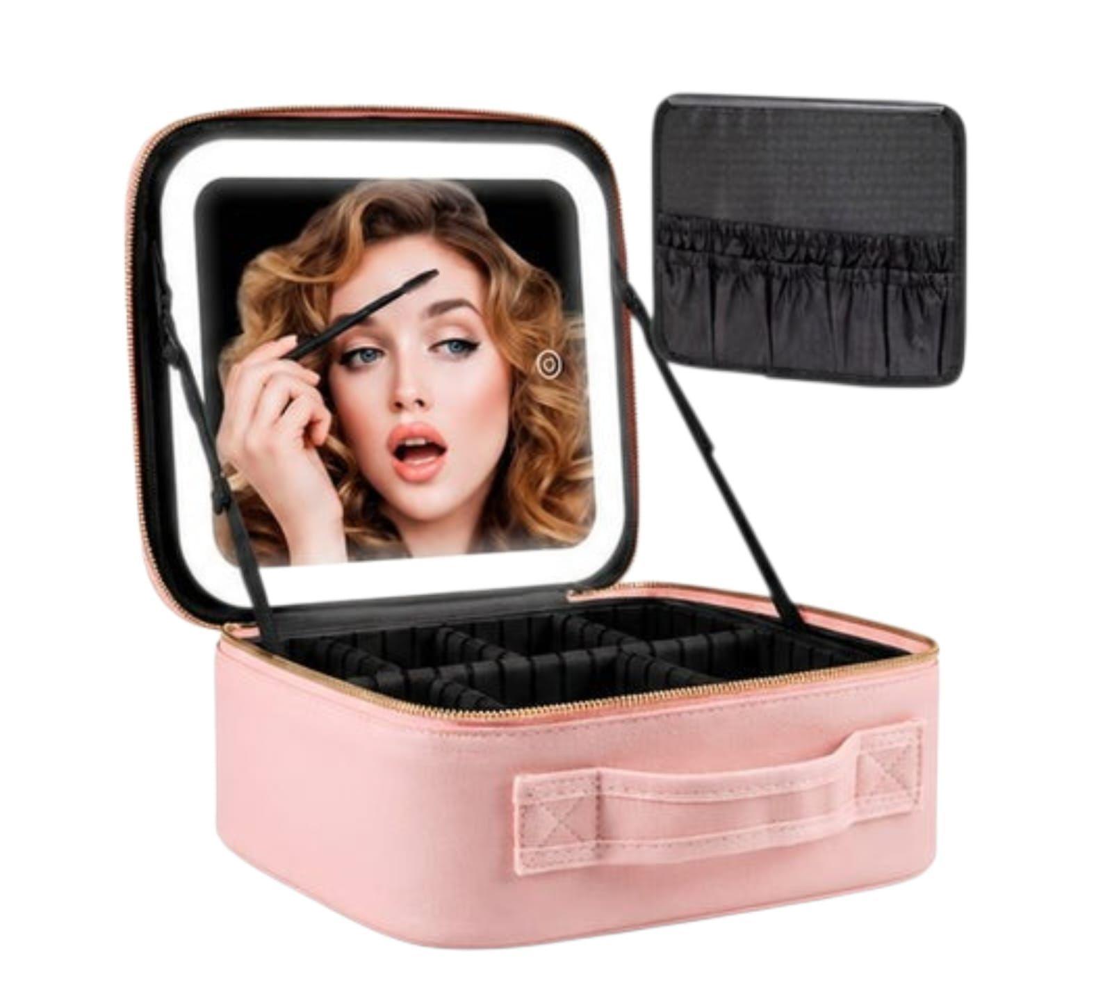 Maleta Organizador de Maquillaje de Mano Luz Led NG-2