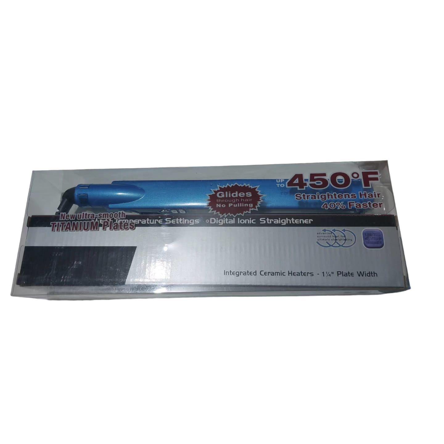 Alisadora Profesional De Pelo Nano Titanio 450° F Color Celeste-3
