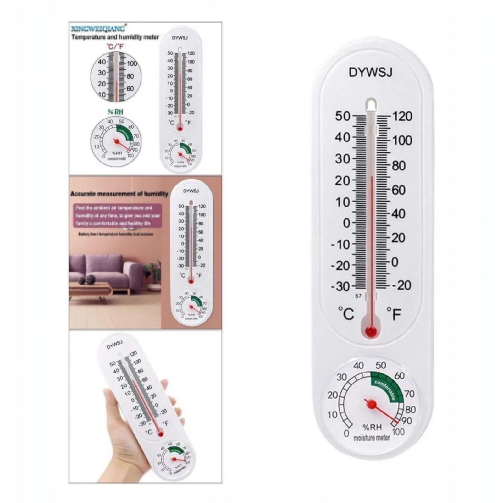 Termómetro e Higrómetro Analógico 2 en 1 Temperatura y Humedad-2