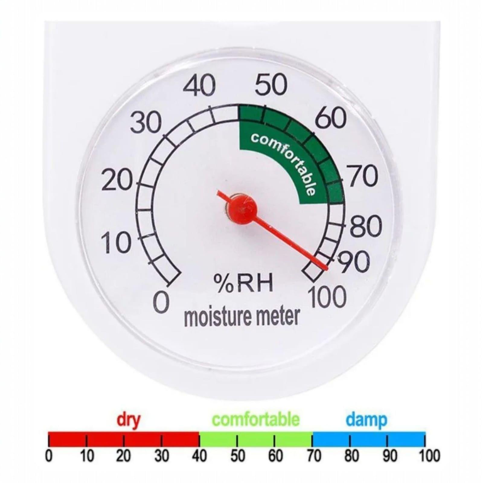 Termómetro e Higrómetro Analógico 2 en 1 Temperatura y Humedad-3