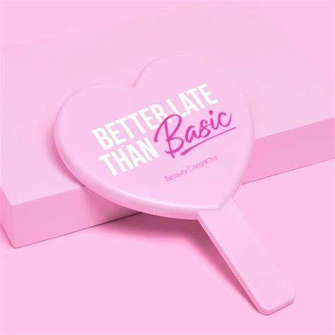 Espejo De Mano En Forma De Corazón Rosa Beauty Creations-2
