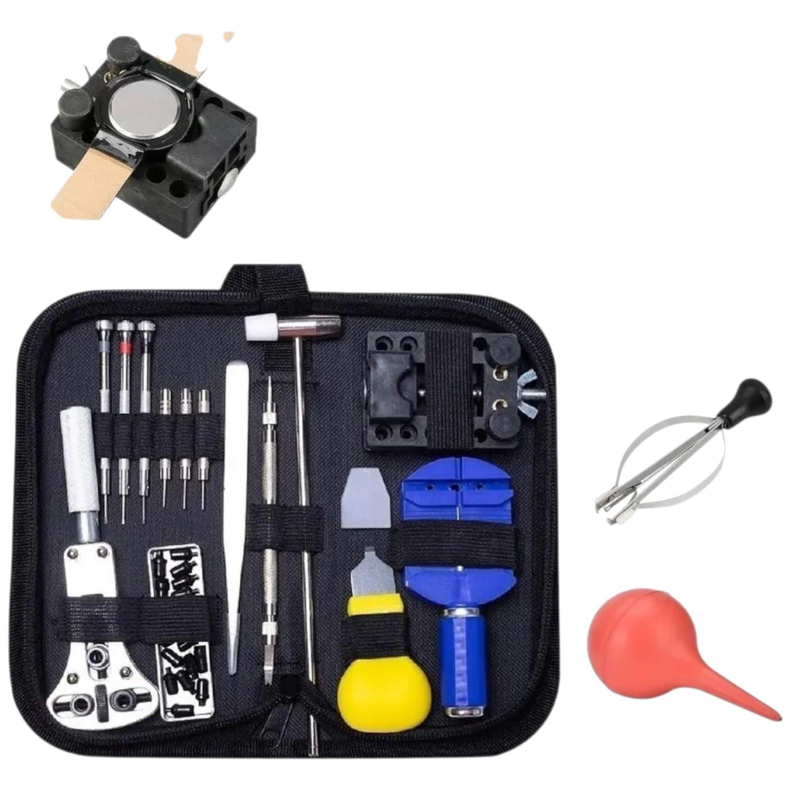Kit Relojero Para Repararcion Con Bombin y Estuche-2