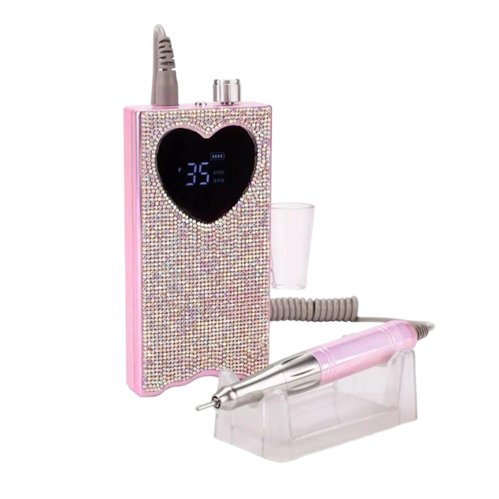 Torno Inalámbrico Para Manicure Podología 35000rpm Diamantes-2
