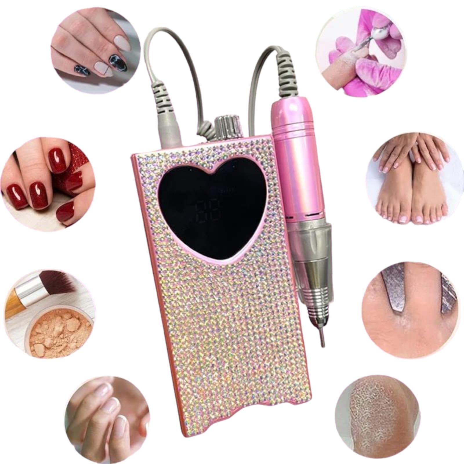 Torno Inalámbrico Para Manicure Podología 35000rpm Diamantes-3