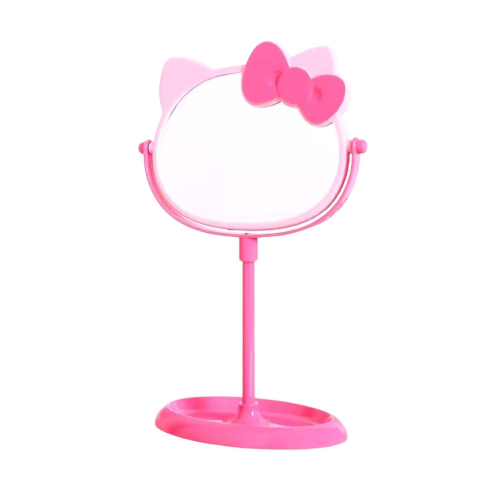 Espejo De Tocador De Hello Kitty Niñas Doble Cara ROSA-0