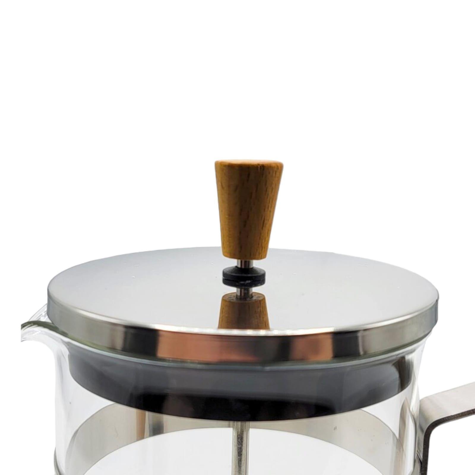 Prensa Francesa Cafetera Tetera de Vidrio 600ml-3