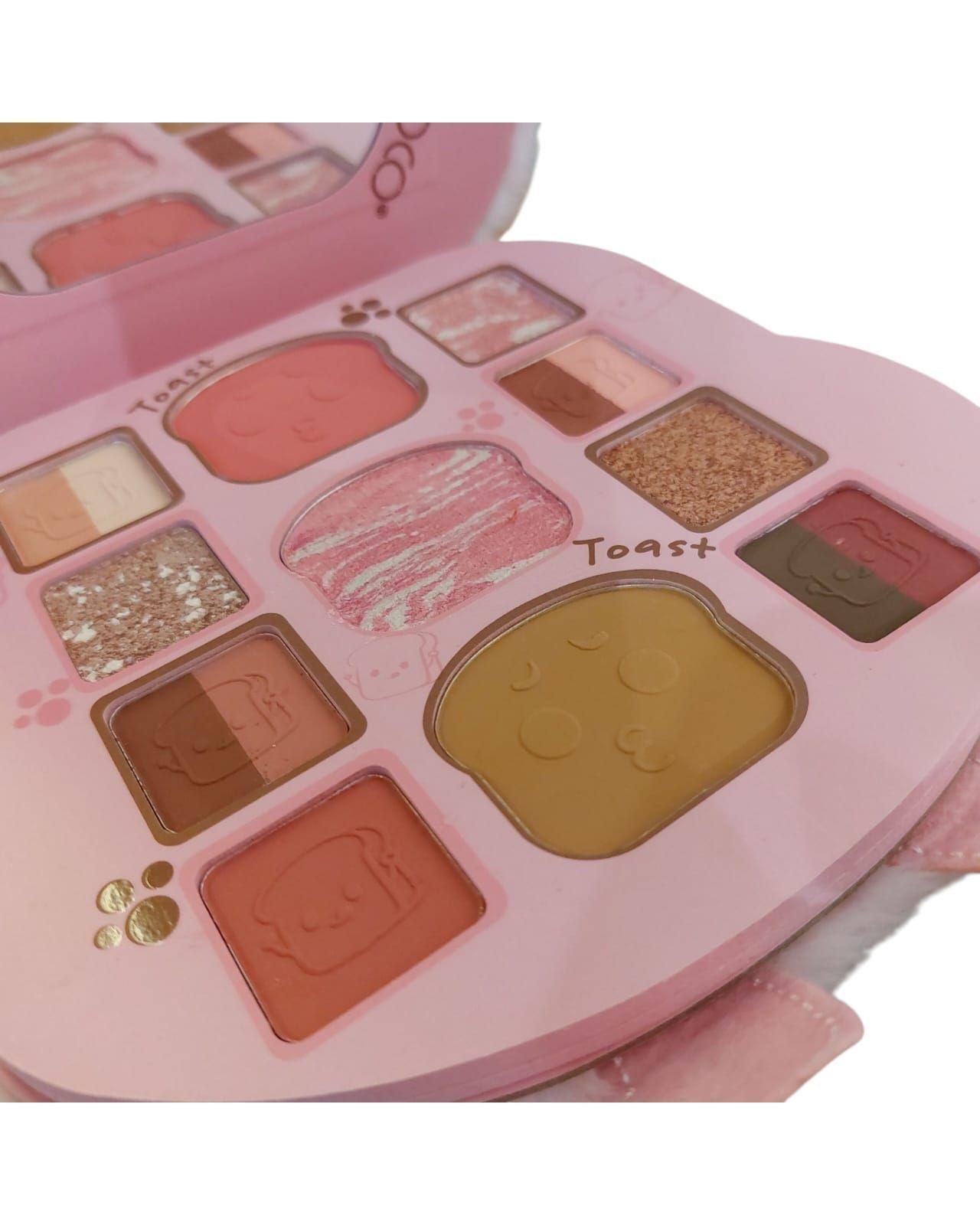 Paleta de Sombras de Felpa Peluche Muñecas Rosa-1
