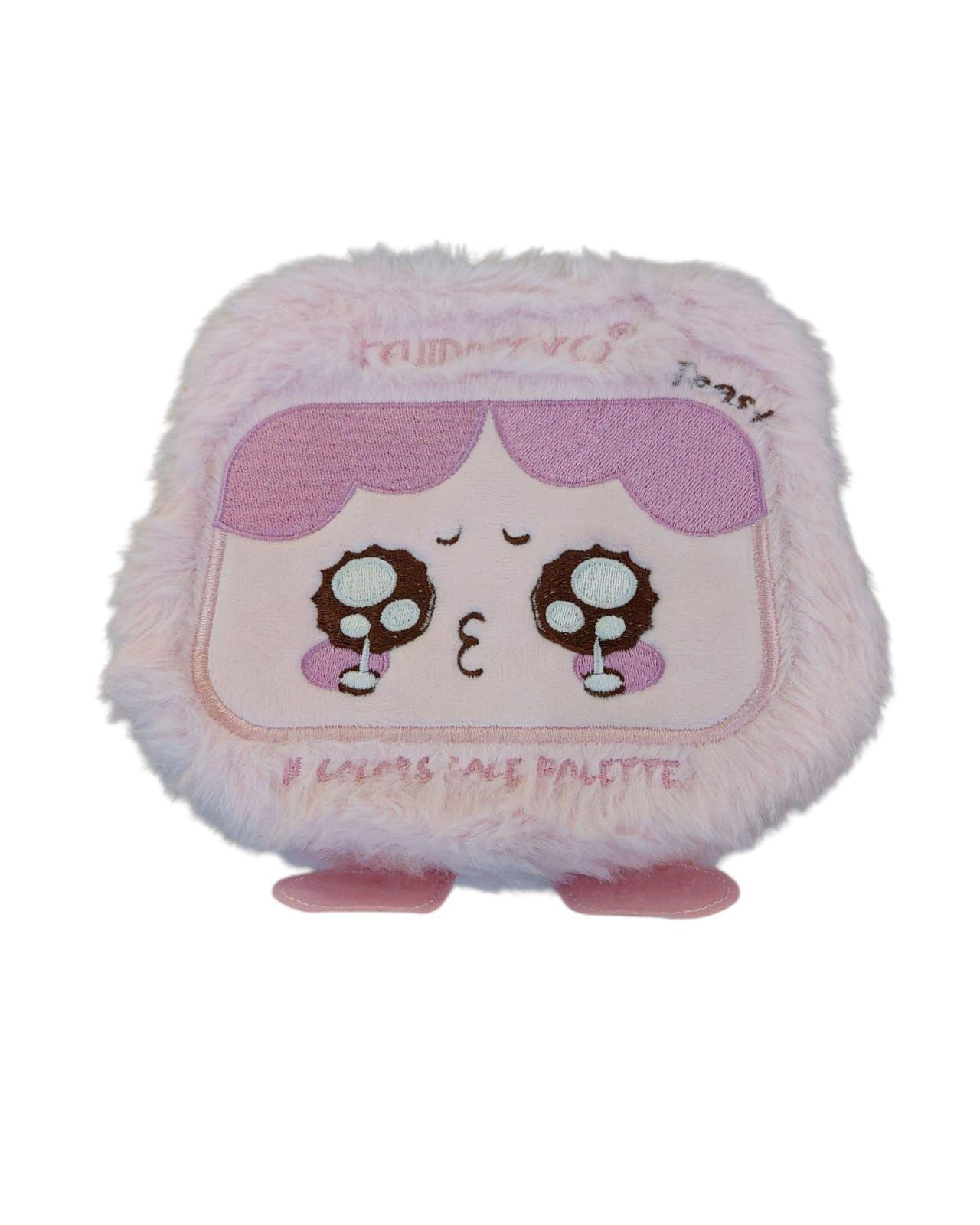 Paleta de Sombras de Felpa Peluche Muñecas Rosa-2