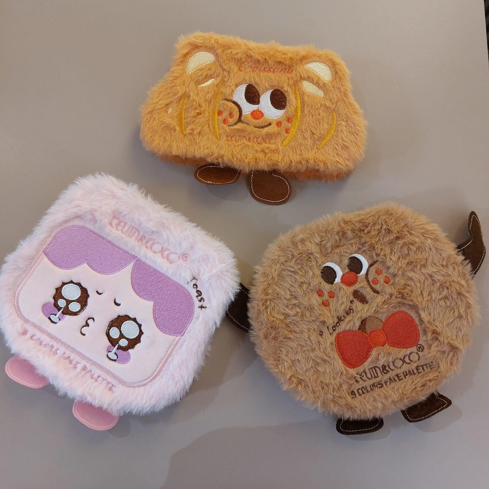 Paleta de Sombras de Felpa Peluche Muñecas Rosa-4
