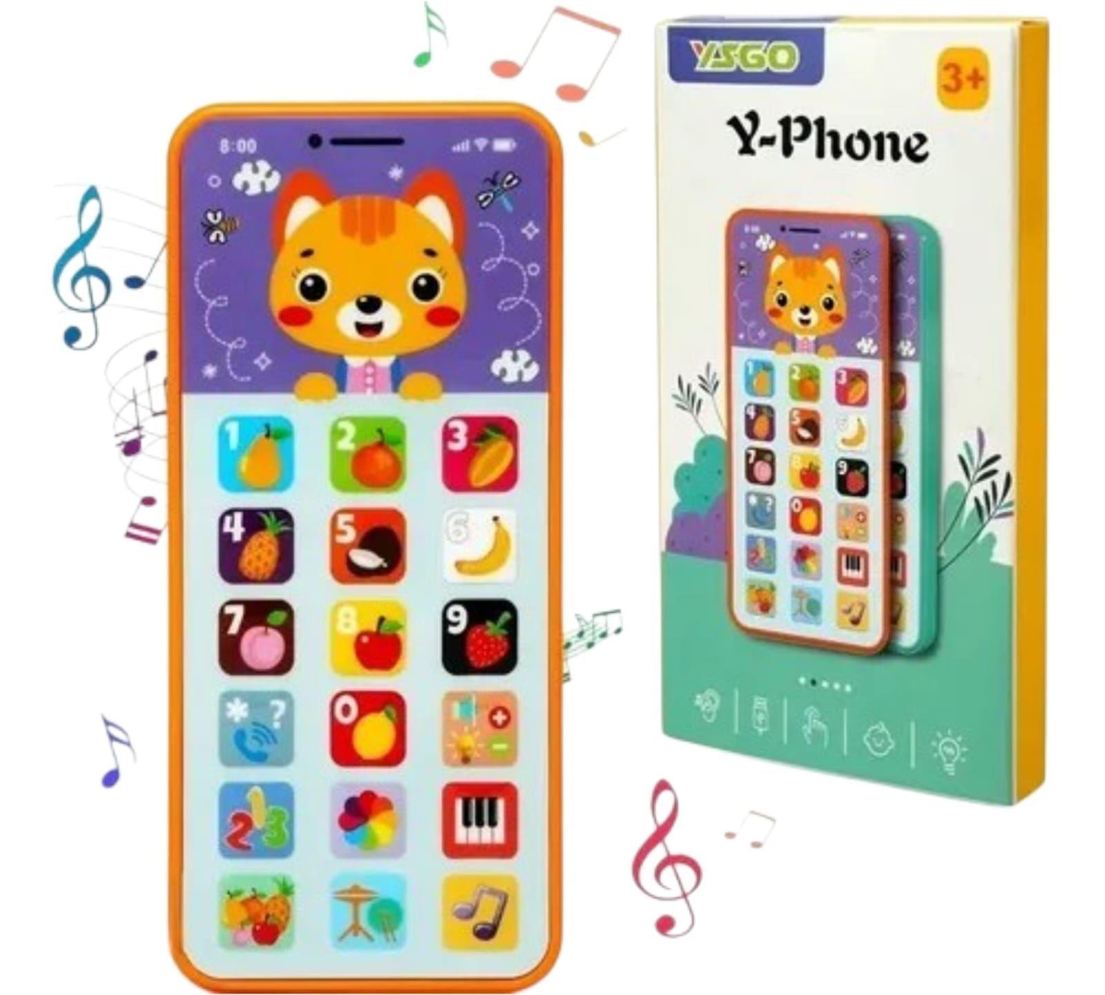 Telefono Recargable Interactivo Para Bebes Educativos Musica-4