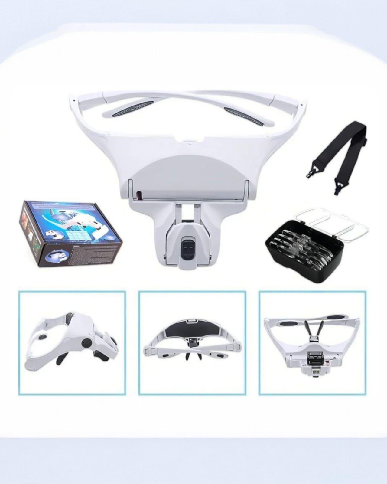 Lentes Lupa Para Trabajos Manualidades Blanco-2