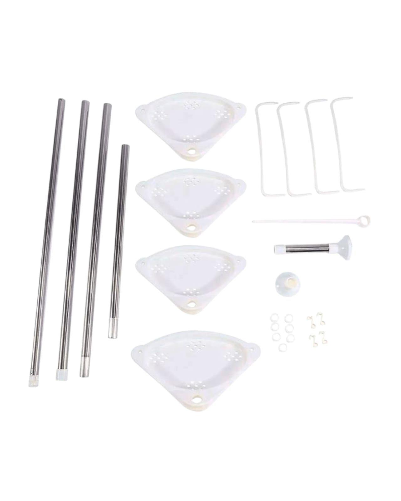 Repisa Organizador Para Ducha Ajustable Blanco-2