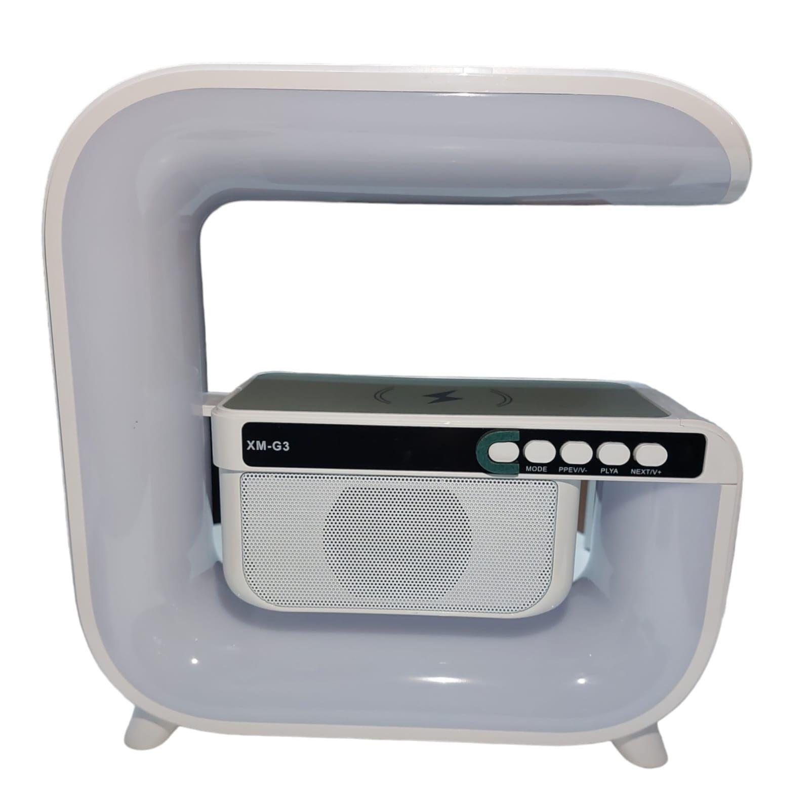 Cargador Portatil iPhone Inteligente Con Bluetooh Radio Led Cuadrado XM-G3-3