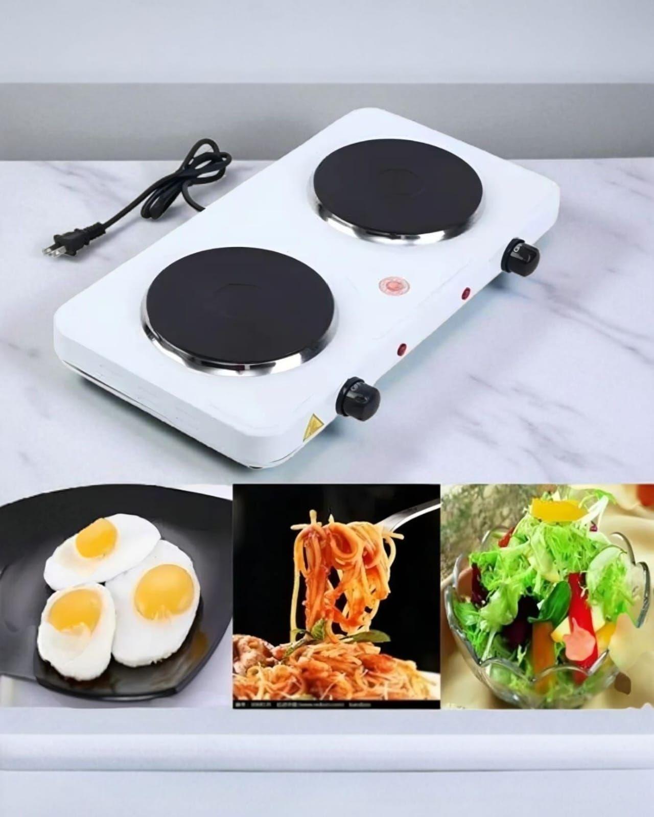 Encimera de Cocina Portátil 2 Platos Hot Plate-2