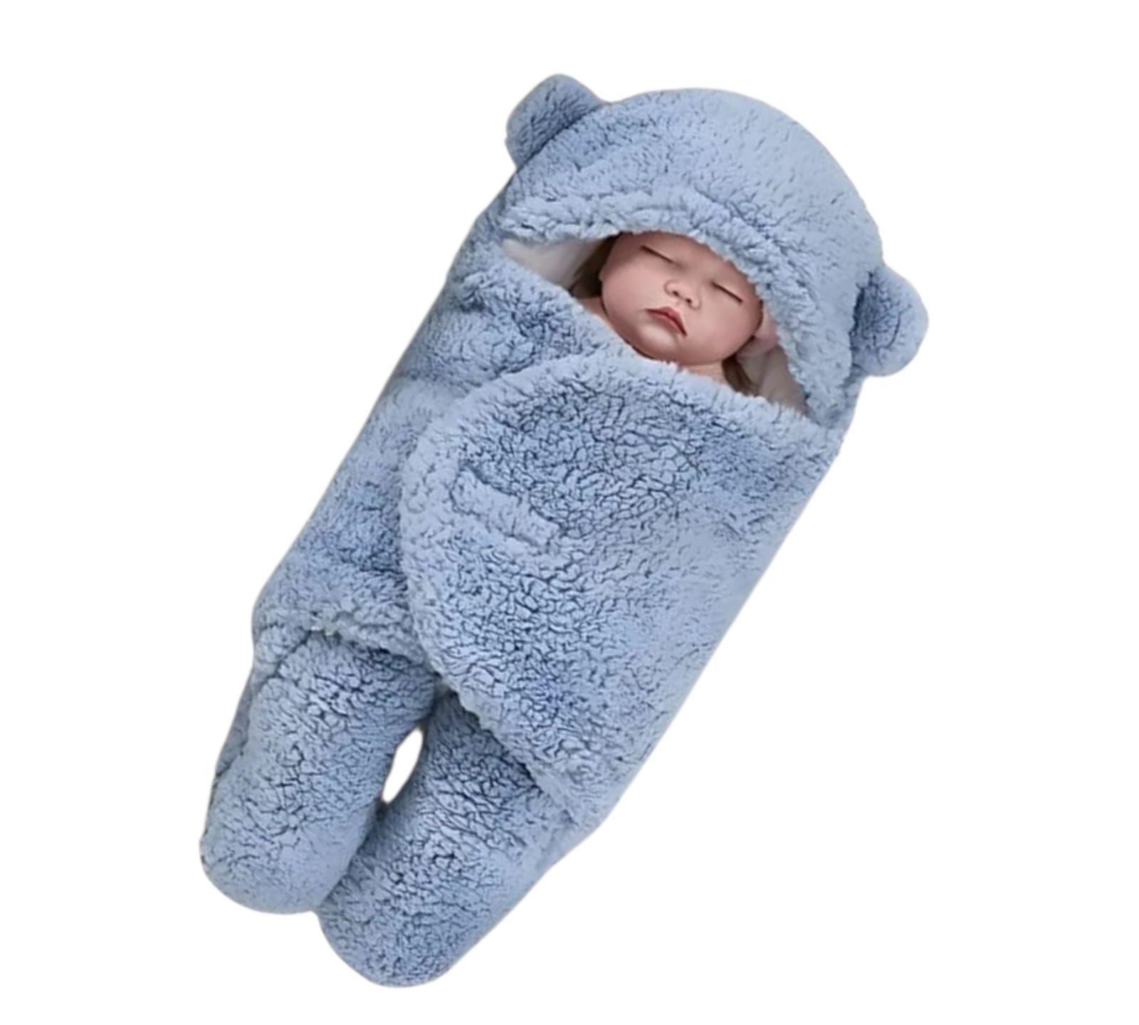 Saco Manta Para Bebe Envoltura Chiporro Celeste-1