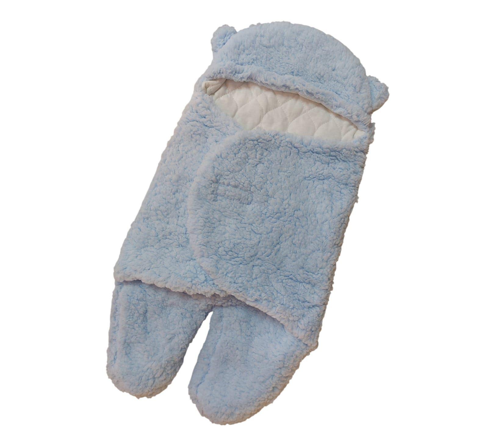 Saco Manta Para Bebe Envoltura Chiporro Celeste-3