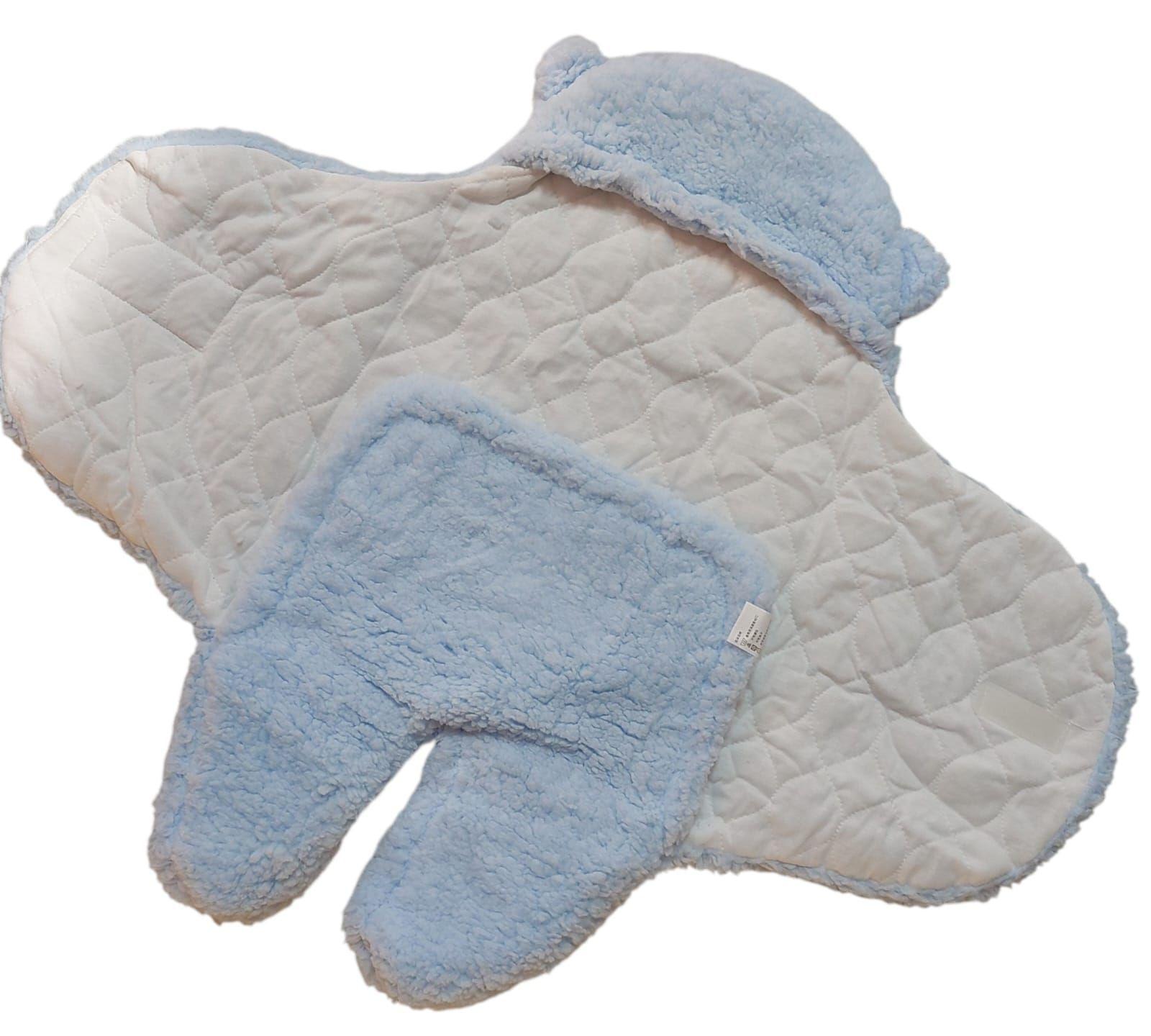 Saco Manta Para Bebe Envoltura Chiporro Celeste-4