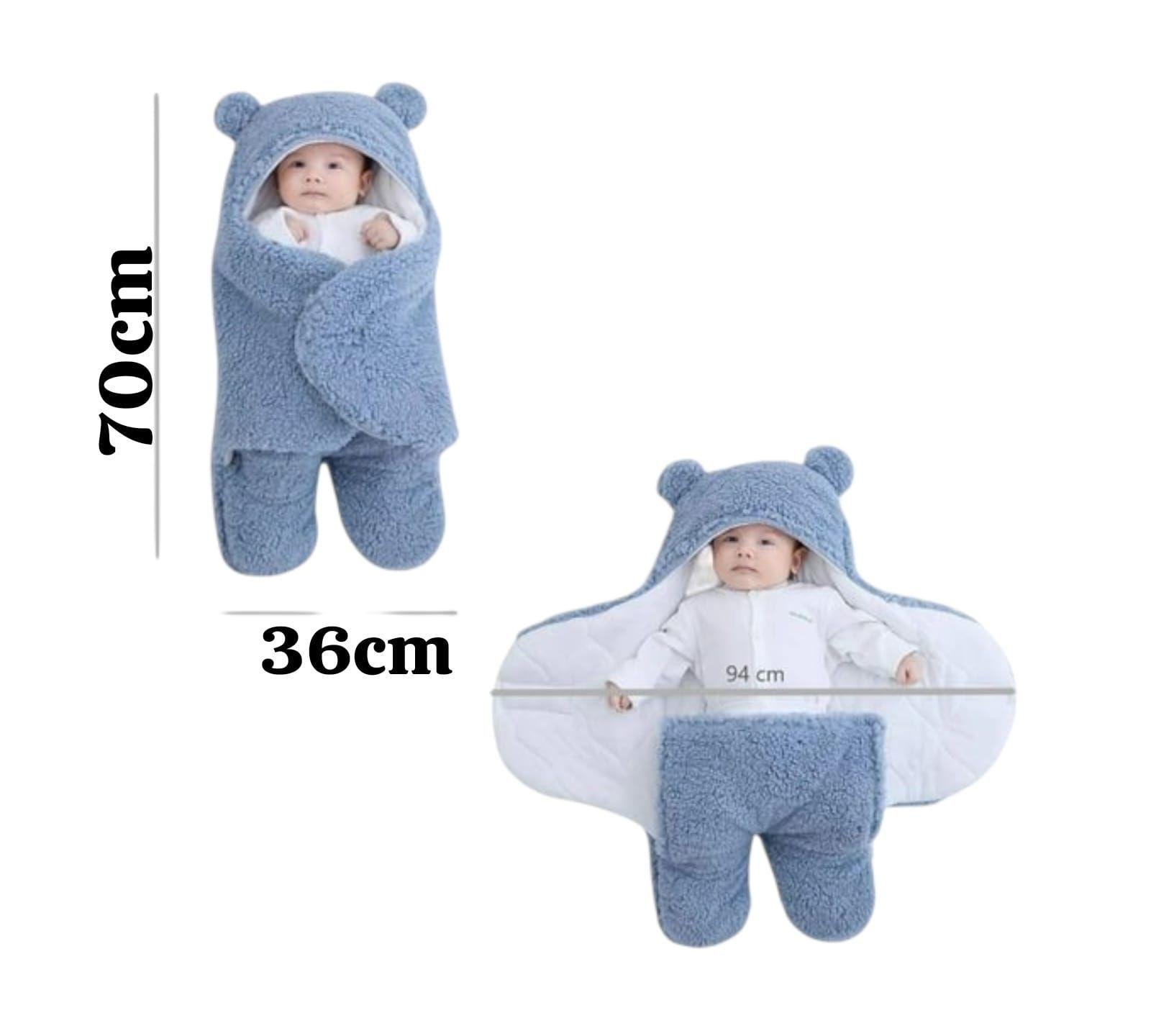 Saco Manta Para Bebe Envoltura Chiporro Celeste-6