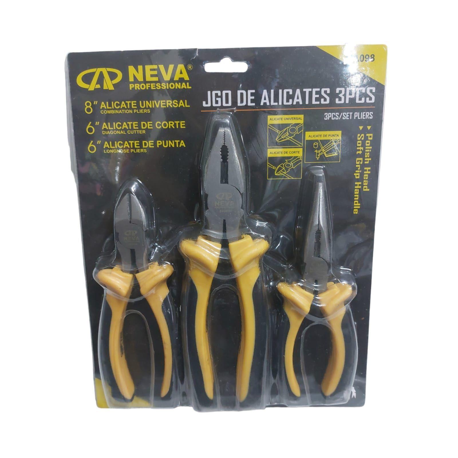 Kit De Alicate Set 3 Piezas Profesional-3