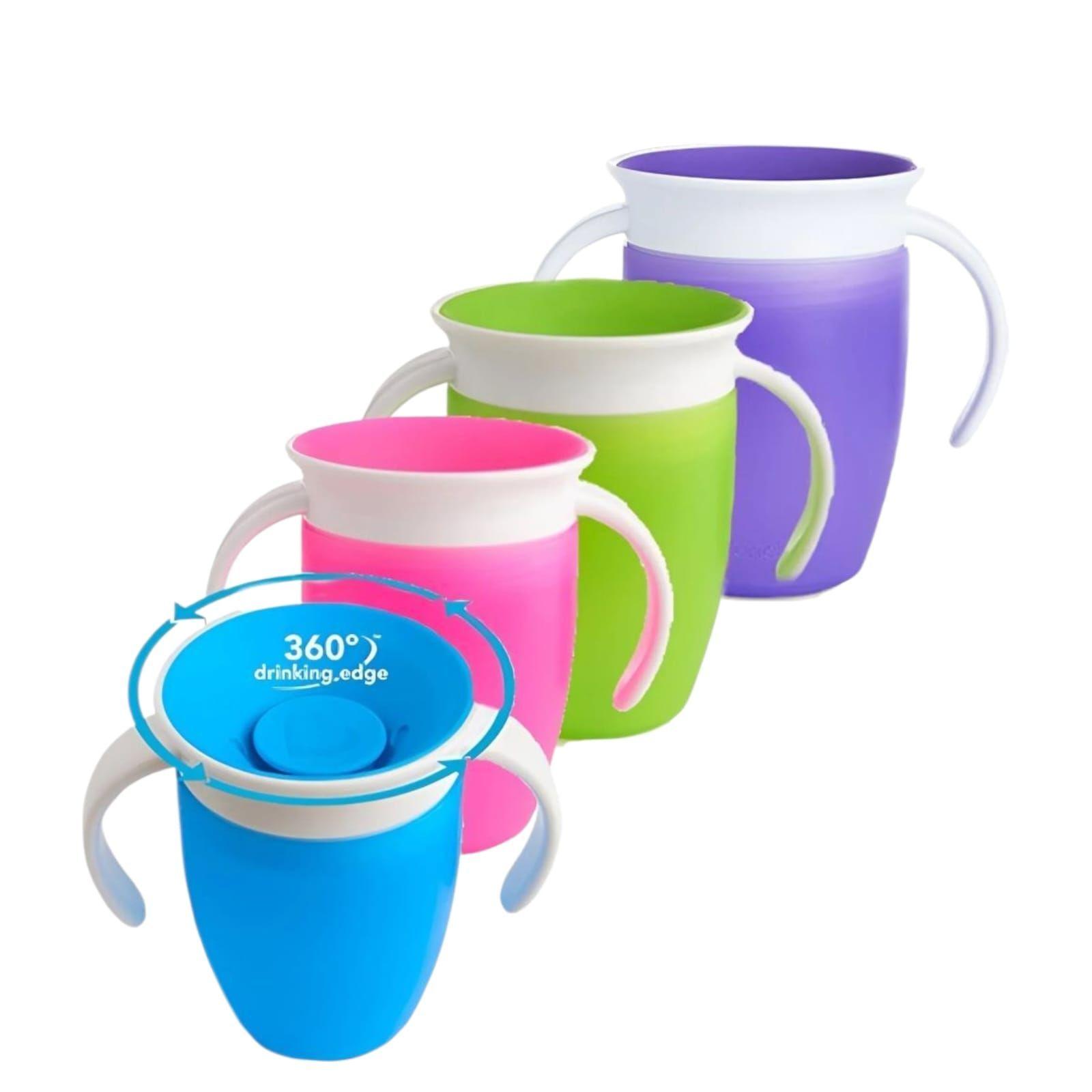 Vaso Taza 360 Entrenador Antiderrame Bebé Colores-2