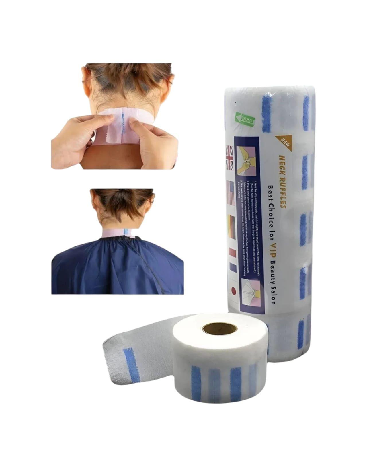 Papel Protector de Cuello Anti residuos Barberia Blanco-2