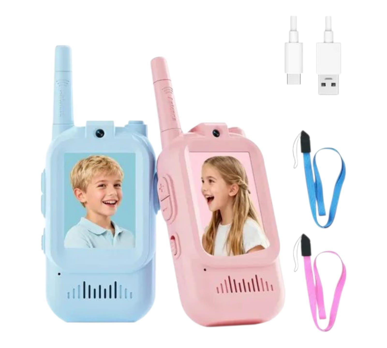 Walkie talkie Con Video Para Ni os 2 Piezas Camara Y Juego-5