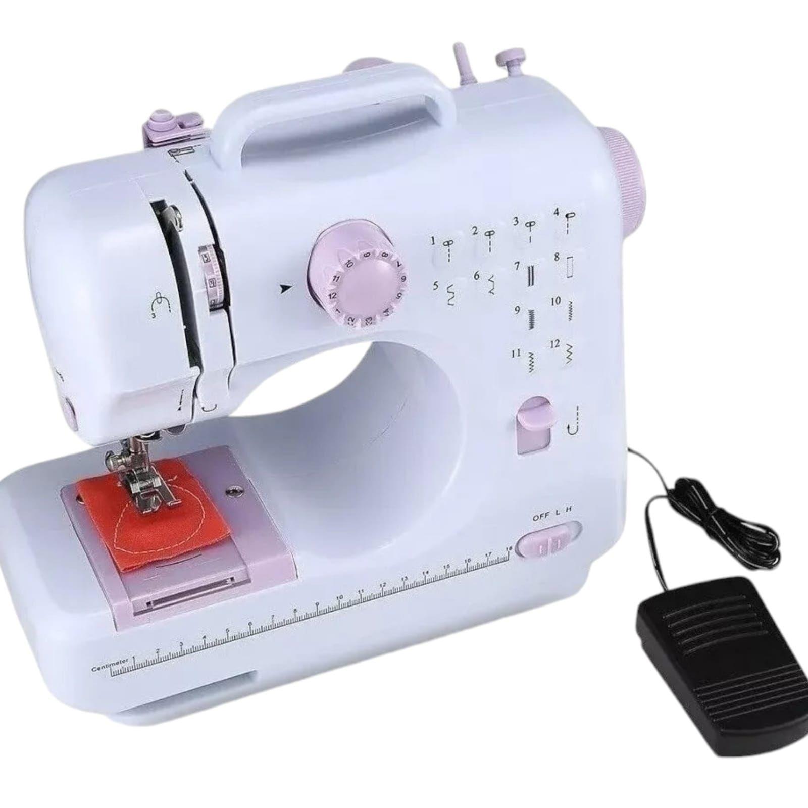 Maquina Coser Overlock Portátil Pedal 12 Puntos-1