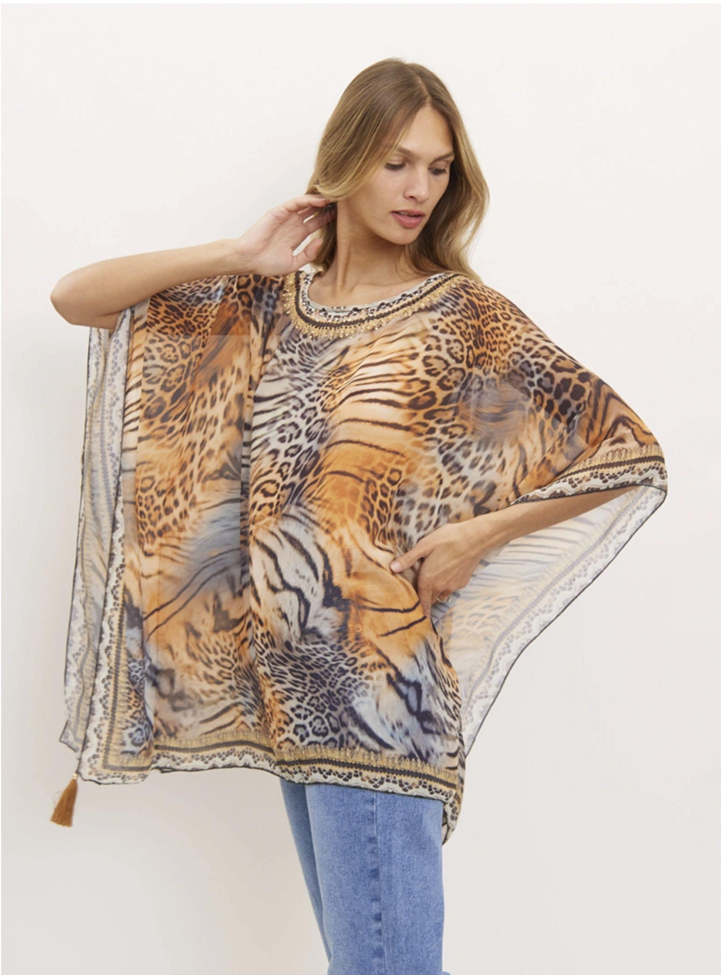 Blusa Ligera Animal Print Frime by Brasil soo Glam-1