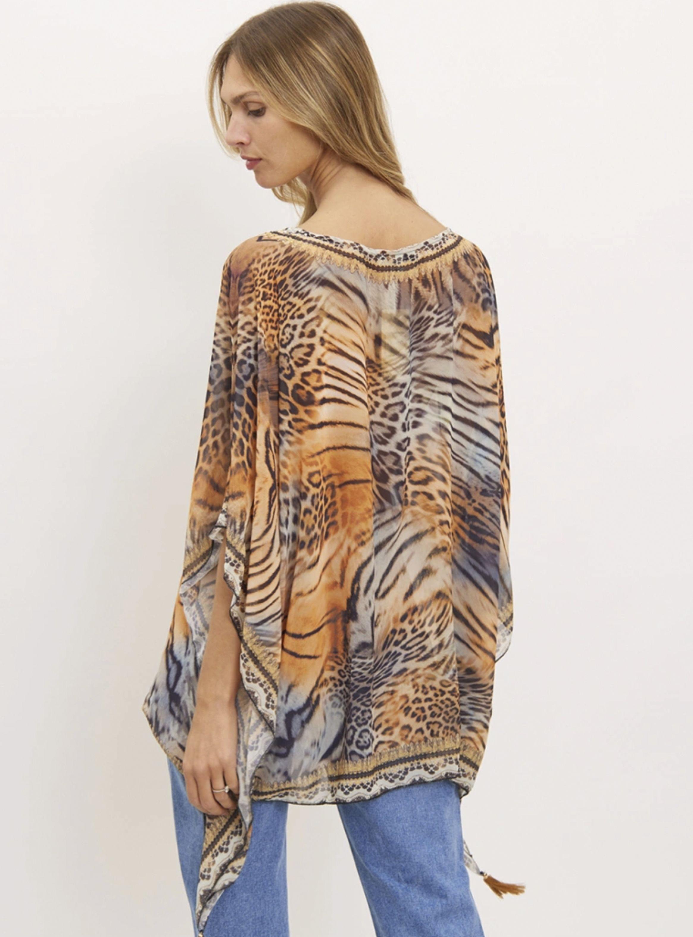 Blusa Ligera Animal Print Frime by Brasil soo Glam-2