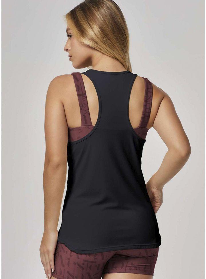 Polera Deportiva Dryfit Dama Negra Vestem by Brasil soo Glam-1
