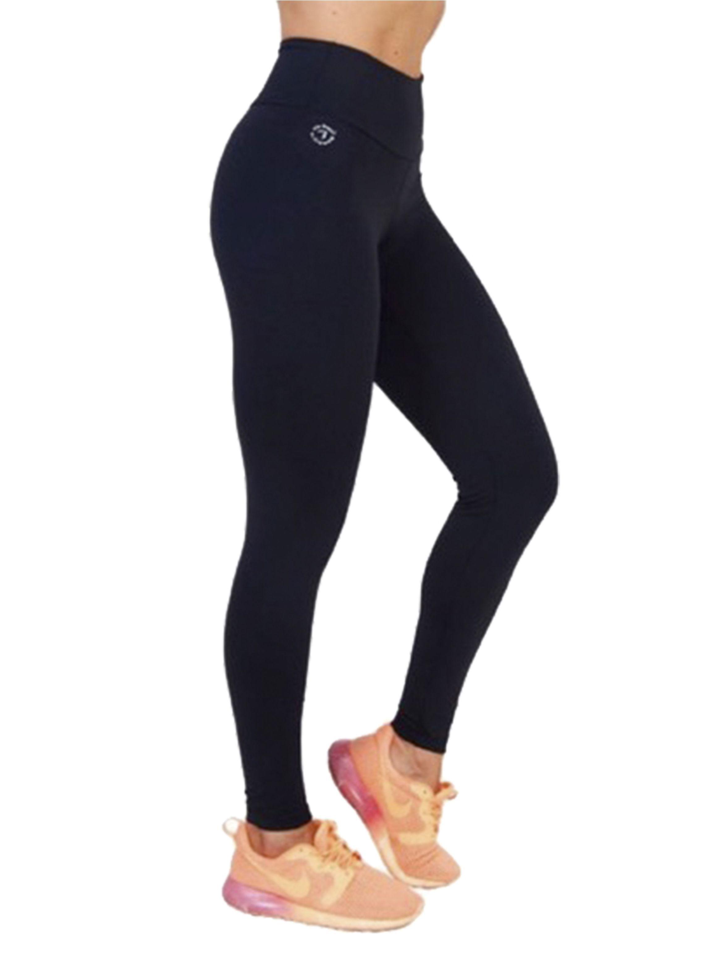 Calza Leggings Largo  Negro  Suplex Firme Bia Brazil -2