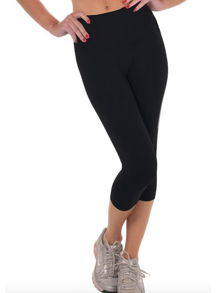 Calza Capri Suplex Negra Bia Brazil-0
