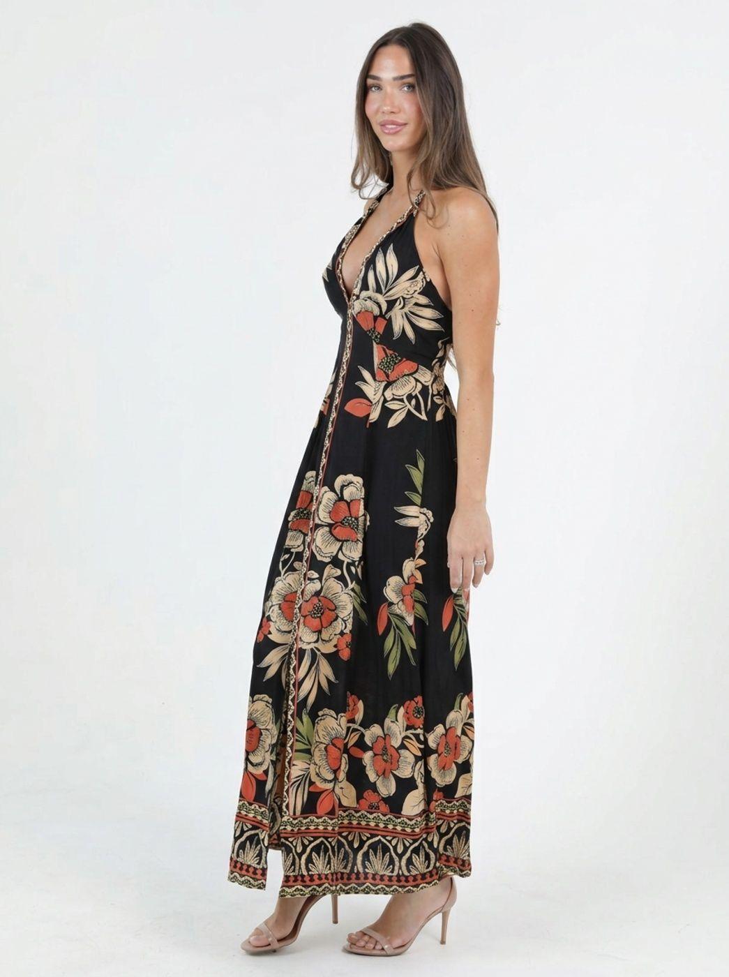 Maxivestido Halter con Tajo by Brasil soo Glam-3