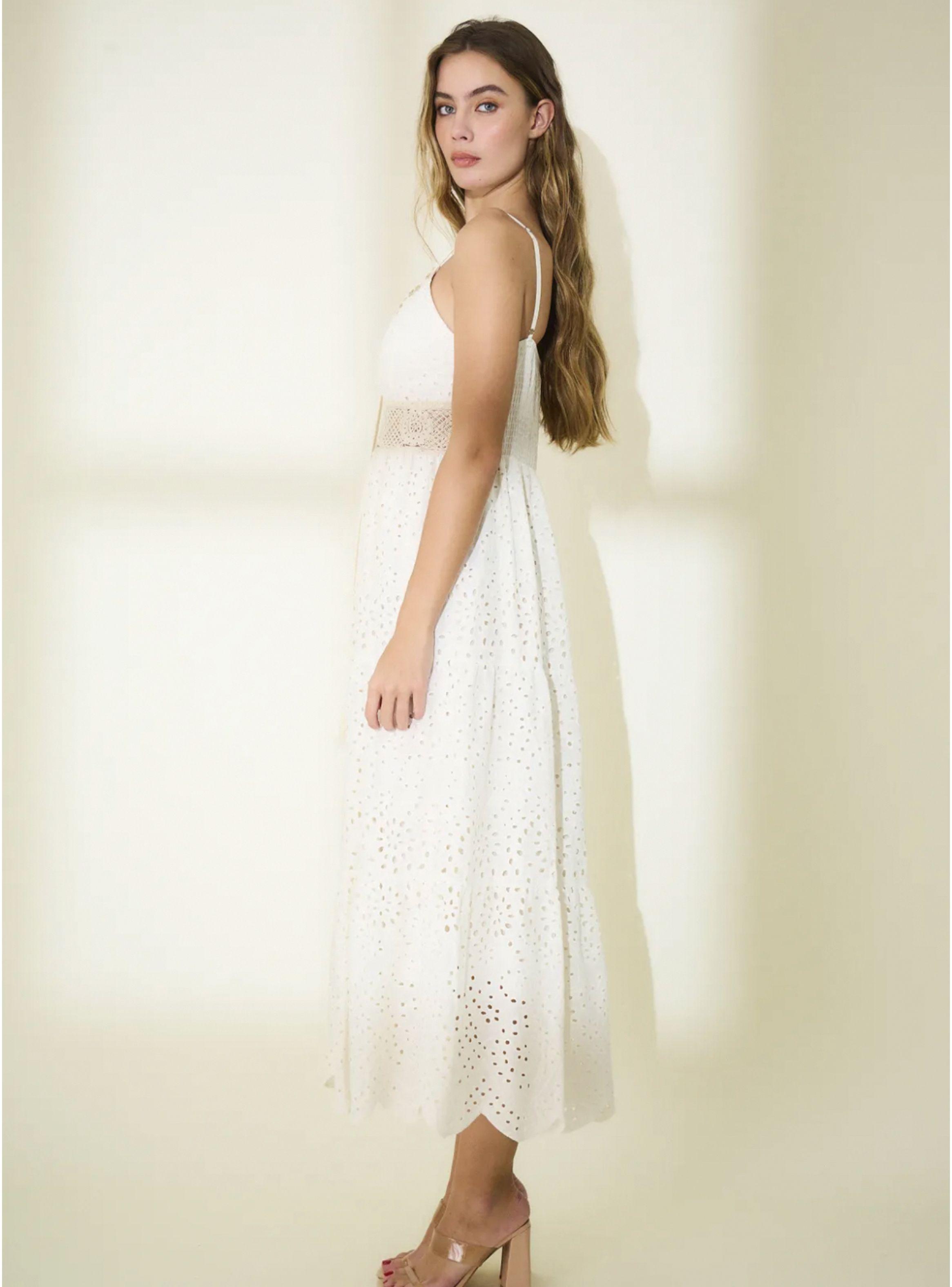 Vestido Broderie Blanco Rosa by Brasil soo Glam-2